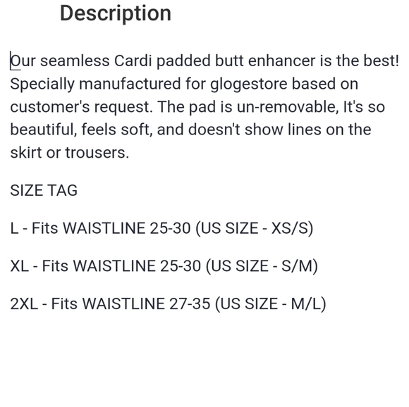 Butt Pads Enhancer Lingerie Shapewear Butt Lifter Panties - Picture 4 of 4